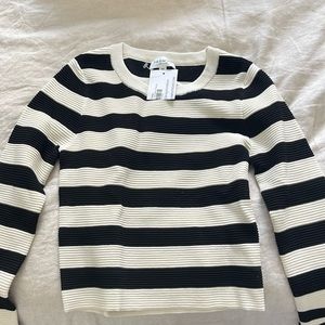Long sleeve striped top